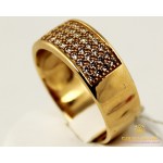 Gold & SilverЗолотое кольцо 585 проба. Женское Кольцо с краного золота с россыпью камней. 6,87 грамма. kv480i