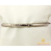 Серебряный Браслет 925 проба. Браслет Жесткий Универсальный 4223p