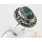 Серебряное кольцо 925 проба. Женское Кольцо с вставкой Агат 1062
