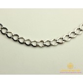 Серебряная Цепь 925 проба. Женская серебряная цепочка, 50 сантиметров. 800097C 