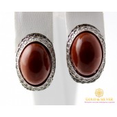 Серебряные Серьги 925 проба. Женские серебряные серьги Шермен Авантюрин 2929р1