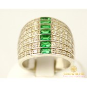 Серебряное кольцо 925 проба. Женское Кольцо Классика 1352