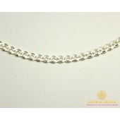 Серебряная Цепь 925 проба. Цепочка серебряная, плетение Нона 60 см. 901020206041