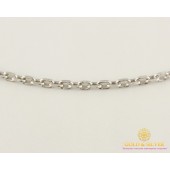 Серебряная цепь 925 проба. Серебряная якорная Цепь 9,9 грамм 55 сантиметров 5284р