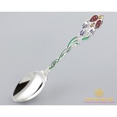 Серебряная ложка 925 проба. Детская ложка божья коровка.6002