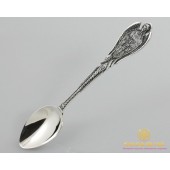 Серебряная ложка 925 проба. Ложка детская. Ангел Хранитель. 6035