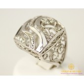 Серебряное кольцо 925 проба. Женское серебряное кольцо, 17 размер. 320819c