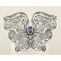 Серебряное кольцо 925 проба. Женское кольцо Бабочка. 10,4 грамма. 1299