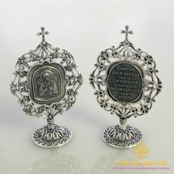 Серебряная Икона 925 проба. Икона Настольная Пресвятая Богородица (Семистрельная) 61260