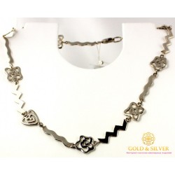 Серебряное Колье Легкое 087104