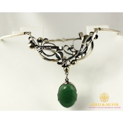 Серебряное Колье Рузана жесткое 8029