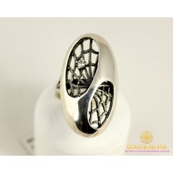 Серебряное кольцо 925 проба. Женское Кольцо Паутина 1254