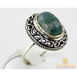 Серебряное кольцо 925 проба. Женское Кольцо с вставкой Агат 1062