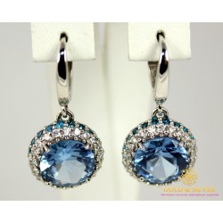 Серебряные Серьги 925 проба. Женские серебряные серьги Тиса 2933p