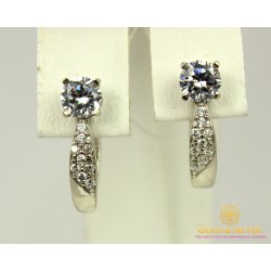 Серебряные Серьги 925 проба. Женские серебряные серьги Анечка 21219p