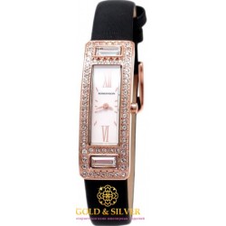 Женские Часы ROMANSON, черный ремешок. RL7244TLRG WH
