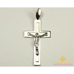 Серебряный Крест 925 проба. Крестик прямоугольный. 210072с