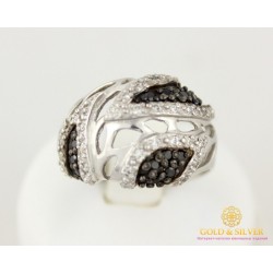 Серебряное кольцо 925 проба. Женское Кольцо Парча 4,04 грамма 1312/9р