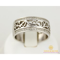 Серебряное кольцо 925 проба. Женское Кольцо широкое 6,39 грамма 1673