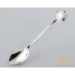 Серебряная ложка 925 проба. Ложка детская. Часики 6013.