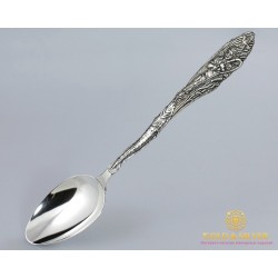 Серебряная ложка 925 проба. Ложка столовая. Ложка для рыбака. 6065.