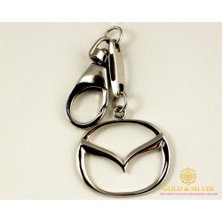 Серебряный Брелок 925 проба. Брелок автомобильный MAZDA 8119