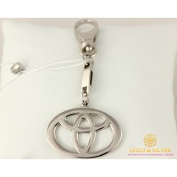Срібний Брелок 925 проба. Брелок Автомобільний TOYOTA 8101