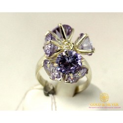 Серебряное кольцо 925 проба. Женское серебярное Кольцо Дэнс Фианит 1107k