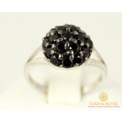 Серебряное кольцо 925 проба. Женское серебярное Кольцо Канва 15579p