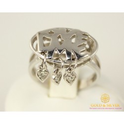 Серебряное кольцо 925 проба. Женское серебряное Кольцо Love Me 330751c