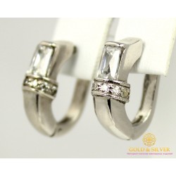 Серебряные Серьги 925 проба. Женские серебряные серьги Дали 2008р