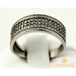 Серебряное кольцо 925 проба. Женское серебярное Кольцо Река 15989r
