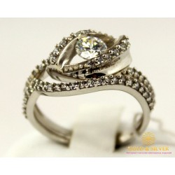 Серебряное кольцо 925 проба. Женское серебряное Кольцо Парис 15689r