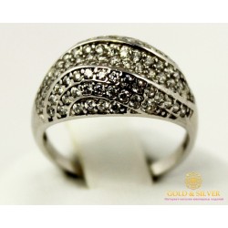 Серебряное кольцо 925 проба. Женское серебряное Кольцо Волга 15979r