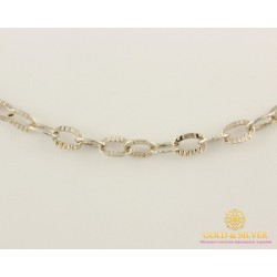 Серебряная Цепь 925 проба. Цепочка серебряная, плетение Якорь овальный 320801