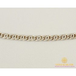 Серебряная Цепь 925 проба. Цепочка серебряная унисекс, 4,61 грамма, 50 сантиметров 22050