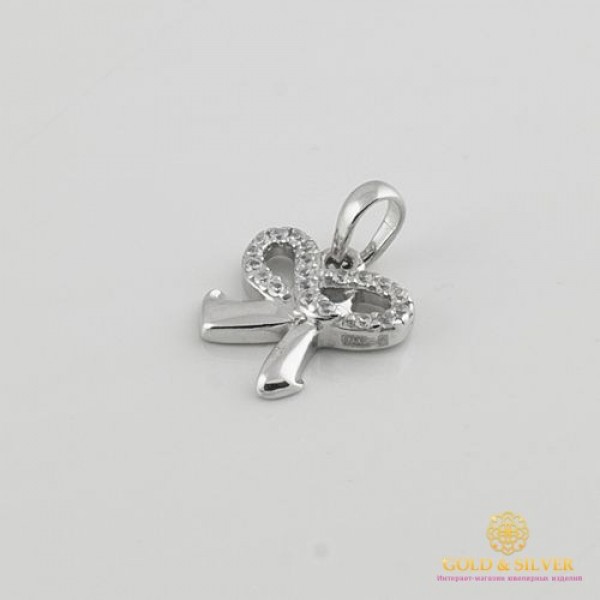 Серебряный кулон 925 проба. Подвес детский бантик. 3935 , Gold & Silver Gold & Silver, Украина
