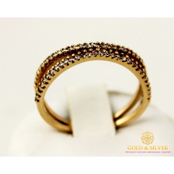 Gold & SilverЗолотое кольцо 585 проба. Женское Кольцо из красного золота. 2,32 грамма. kv2402i