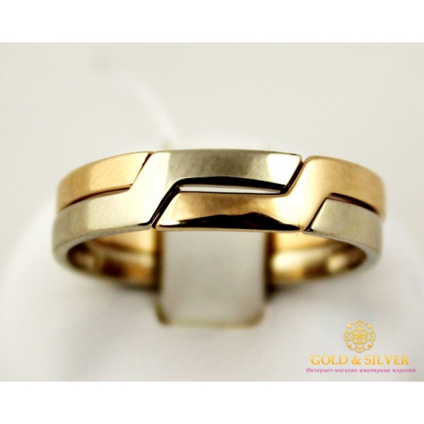Золотое Кольцо 585 проба. Кольцо обручальное с красного и белого золота. ok260i , Gold & Silver Gold & Silver, Украина