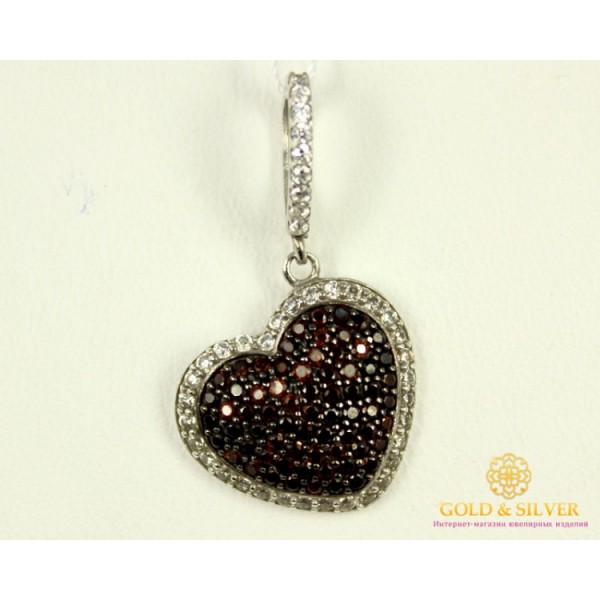 Серебряный Подвес Сердце 3637р , Gold & Silver Gold & Silver, Украина