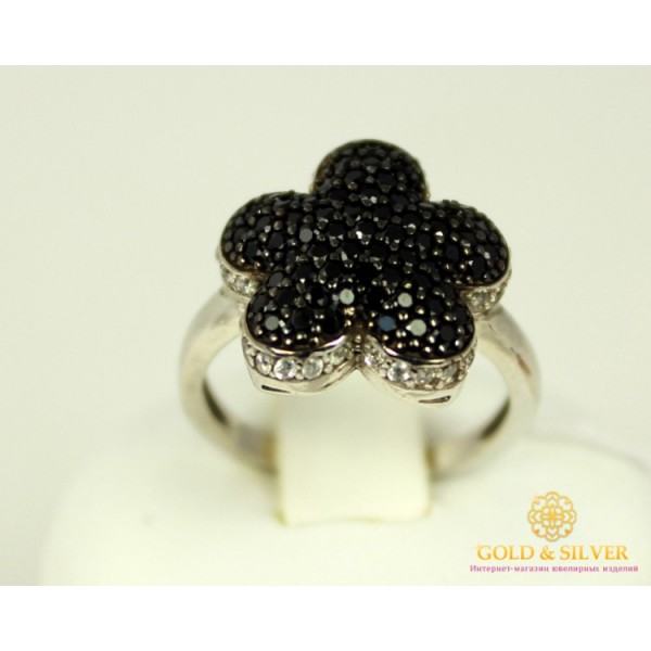 Серебряное Кольцо 925 проба. Женское кольцо Цветок Матиола 16009р , Gold & Silver Gold & Silver, Украина