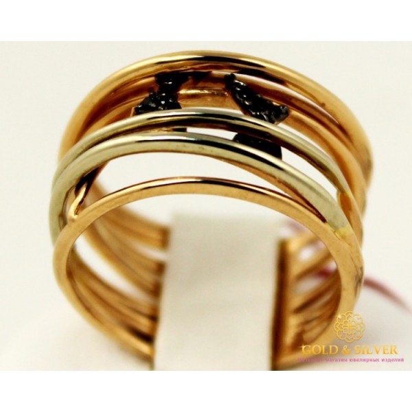Золотое кольцо 585 проба. Женское Кольцо с красного и белого золота. 5,59 грамма. kv247210 , Gold & Silver Gold & Silver, Украина