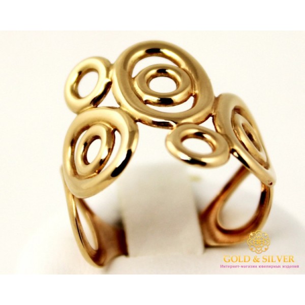 Gold & SilverЗолотое кольцо 585 проба. Женское Кольцо 2,07 грамма. 390013