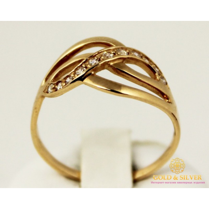 Купить Золотое кольцо 585 проба. Женское Кольцо 3 грамма. kv1035i! Лучшая цена в лучшем Интернет-магазине Украины!